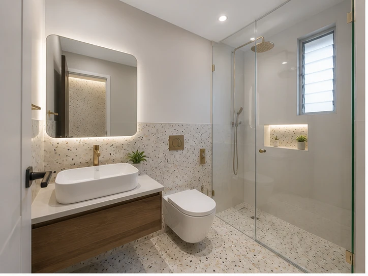 floating vanity bathroom in Hyderabad