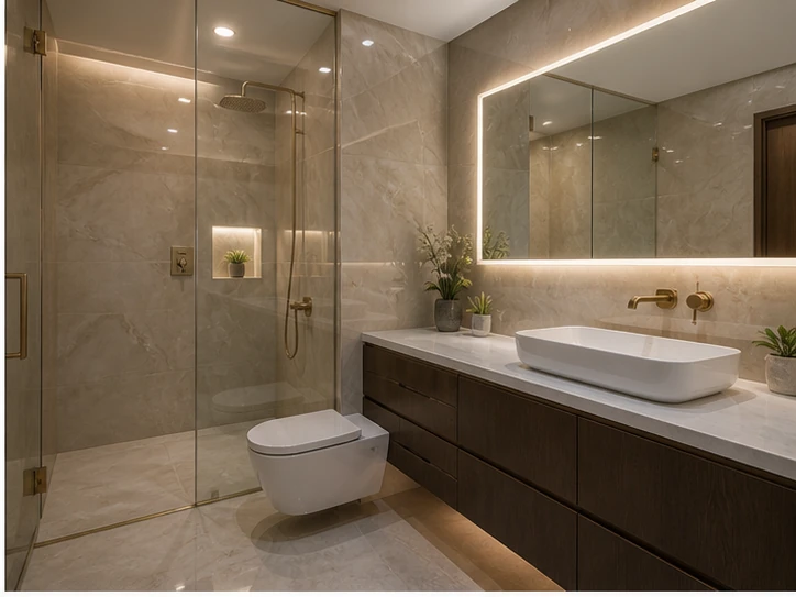 Premium bathroom interior renovation