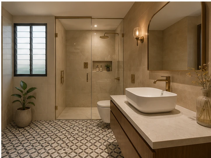 warm spa bathroom in Hyderabad
