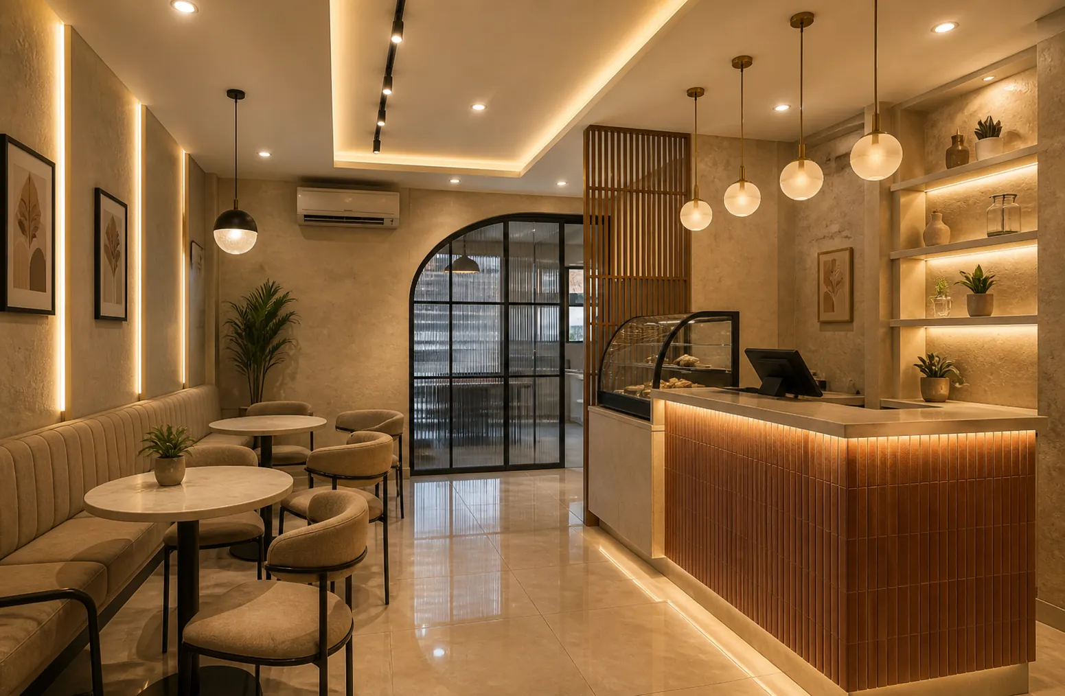 Premium showroom interior